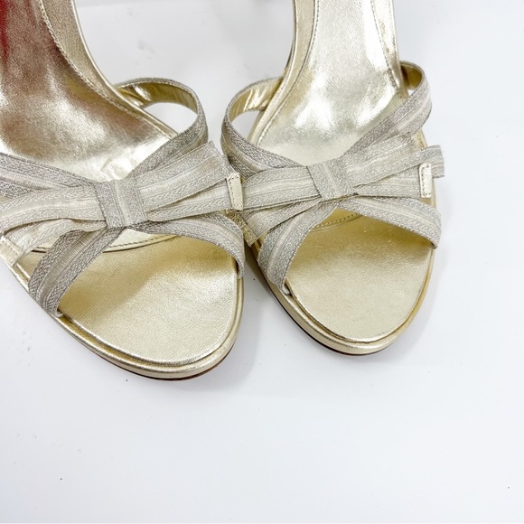 Pre loved SERGIO ROSSI CHAMPAGNE HEELS SIZE 40 - Picture 5 of 7